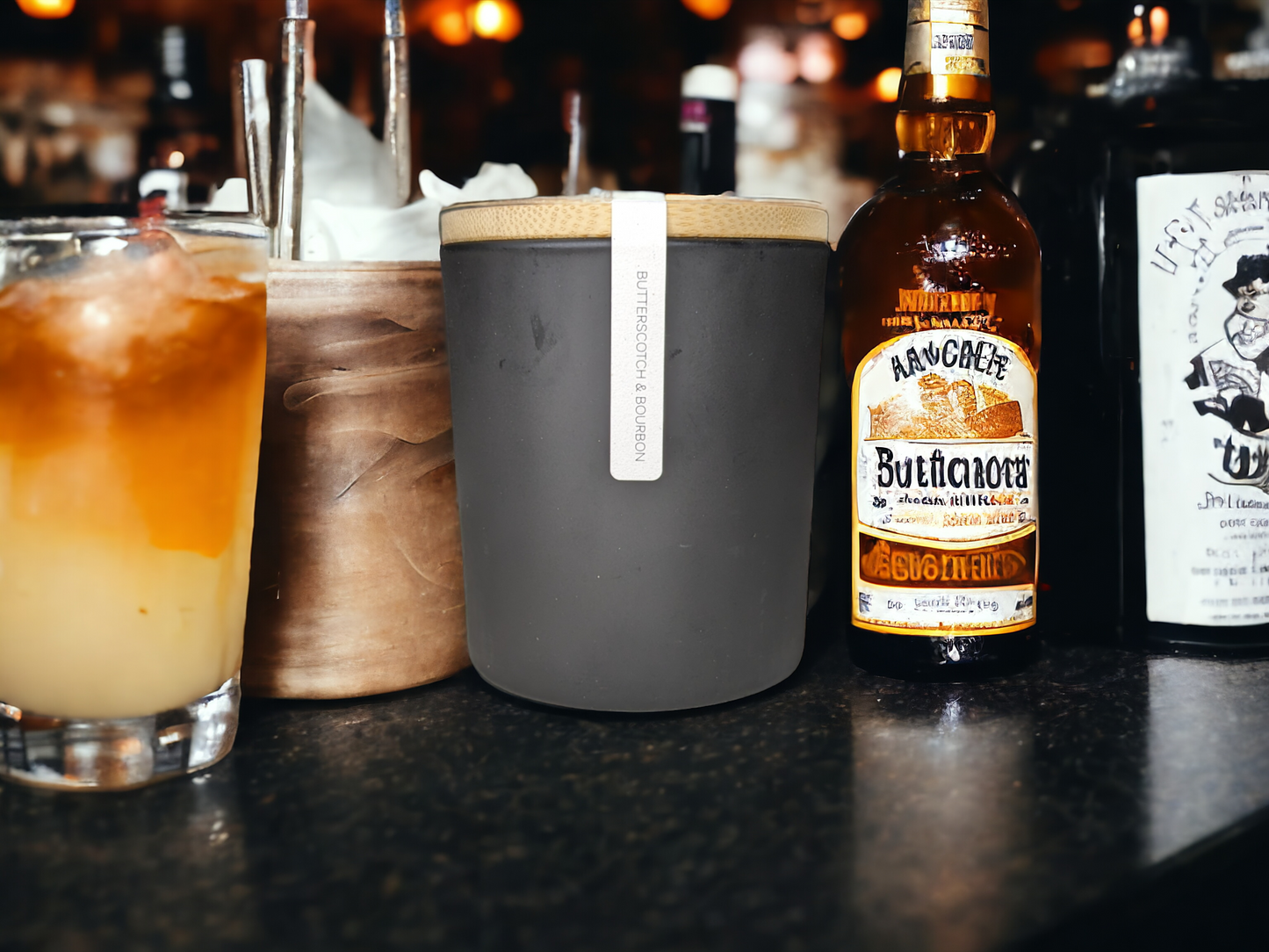 Butterscotch & Bourbon 8 oz Wood Wick Candle